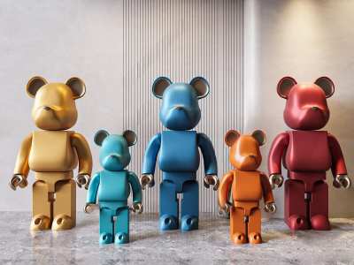 暴力熊公仔3D模型下载